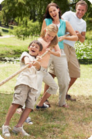 Healthy games in the family