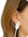 Attach ear-clip on your earlobe or a finger